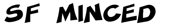 SF Minced Meat font preview